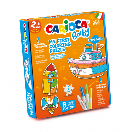 Set puzzle + 8 carioci transports carioca baby 43080