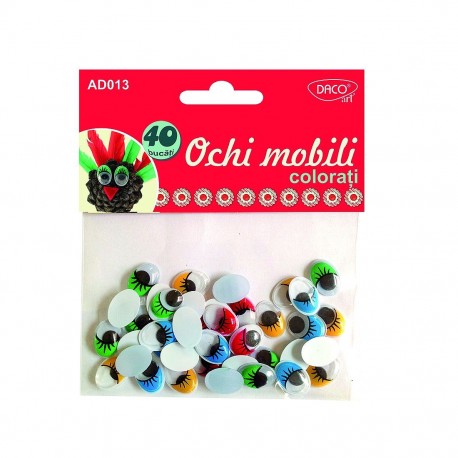 Accesorii craft - ad013 ochi mobili colorati