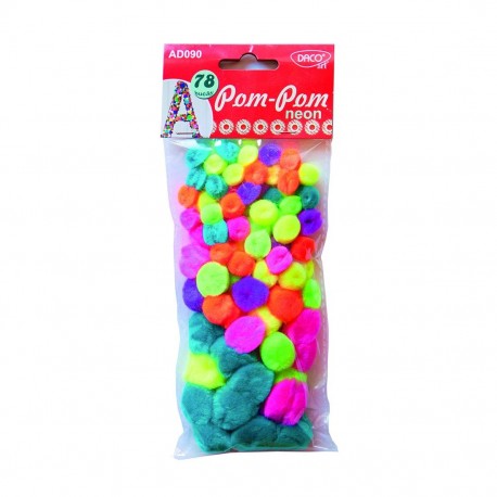 Accesorii craft - ad090 pom pom neon daco