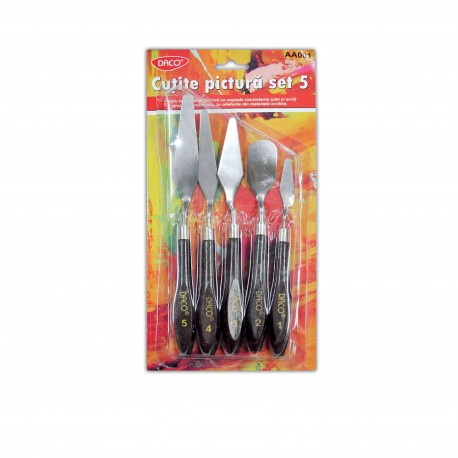 Accesorii modelaj-cutite pictura set 5 daco aa001