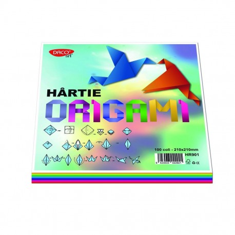 Hartie origami 21x21cm 100/set daco hr901