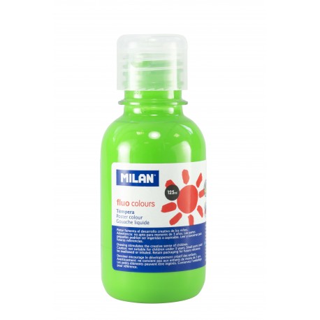 Tempera 125ml/culoare flourescenta verde 034461