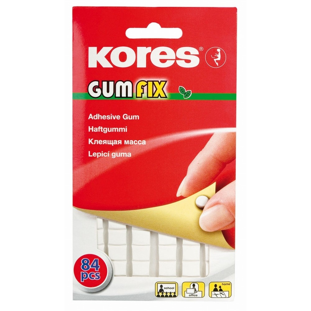 Pastile Kores autoadezive Gumfix  50 g  84 pastile