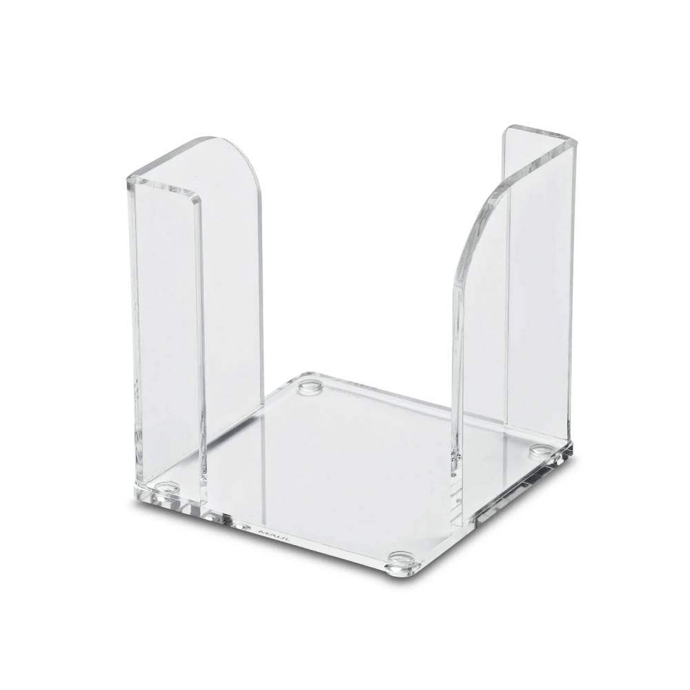 Suport pentru cub hartie Maul sticla acrilica transparent 9x9 cm