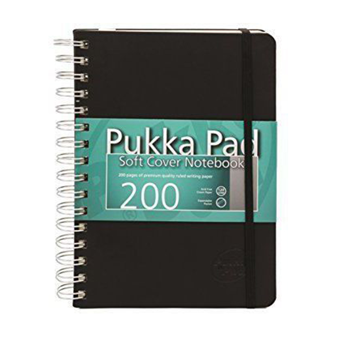 Agenda A5 cu spira Pukka Pads SC  200 file  cartonat  negru