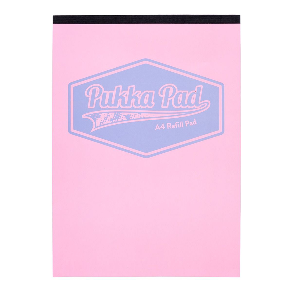 Caiet Pukka Pad Pastel A4 160 pagini dictando roz