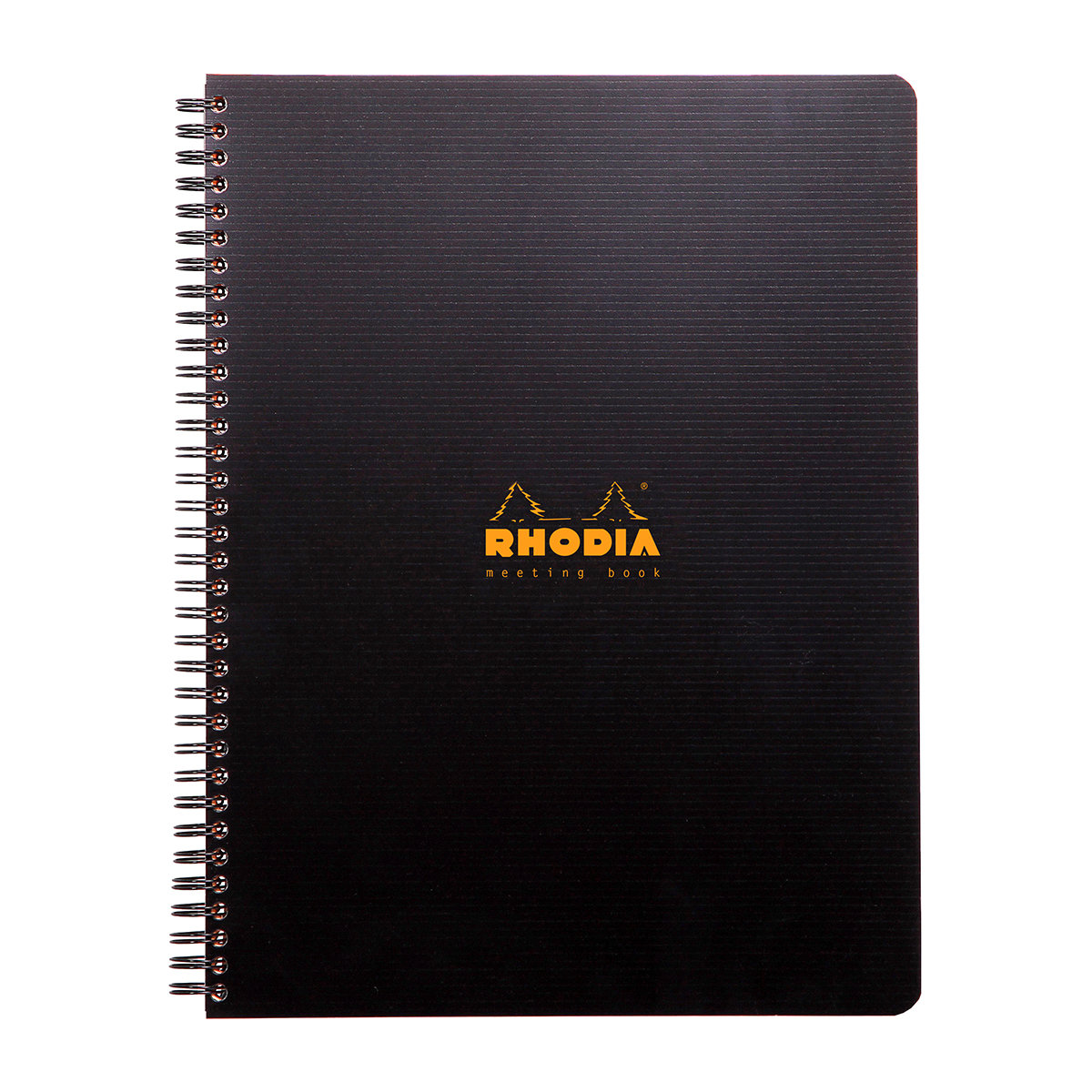 MeetingBook cu spira A4+ Rhodiactive  80 file  negru