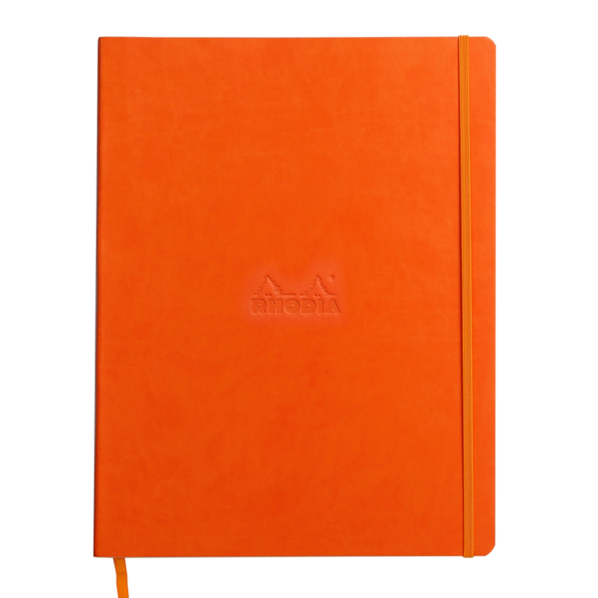 Notebook  A4+ Rhodiarama  80 file  ivory dictando  tangerine