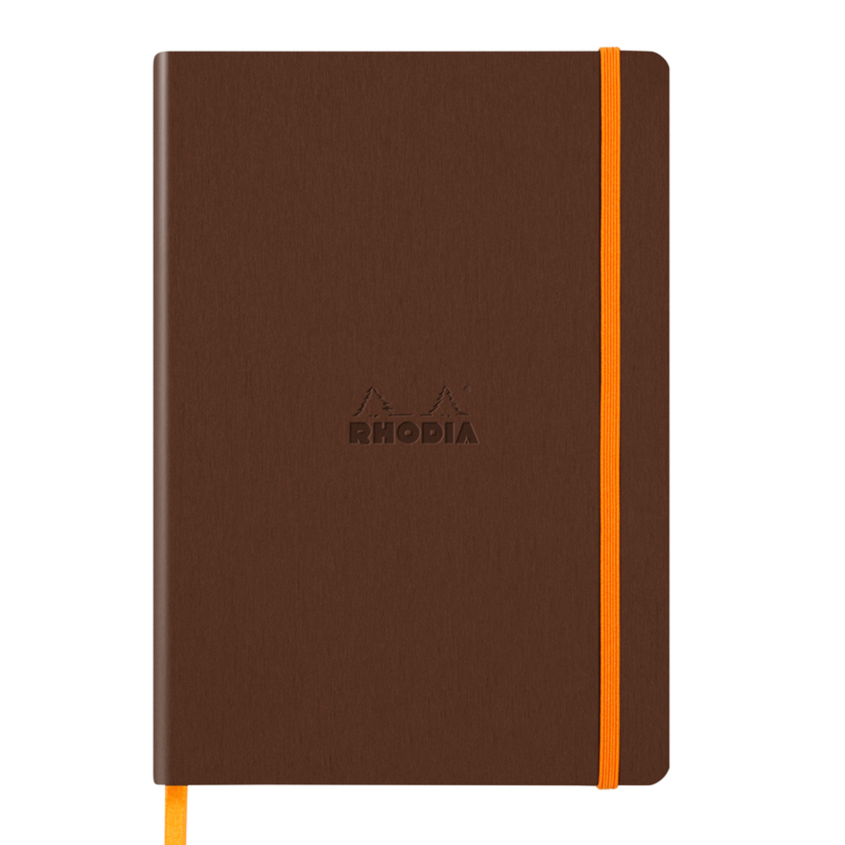 Notebook A5 Rhodiarama 80 file ivory dictando bronz