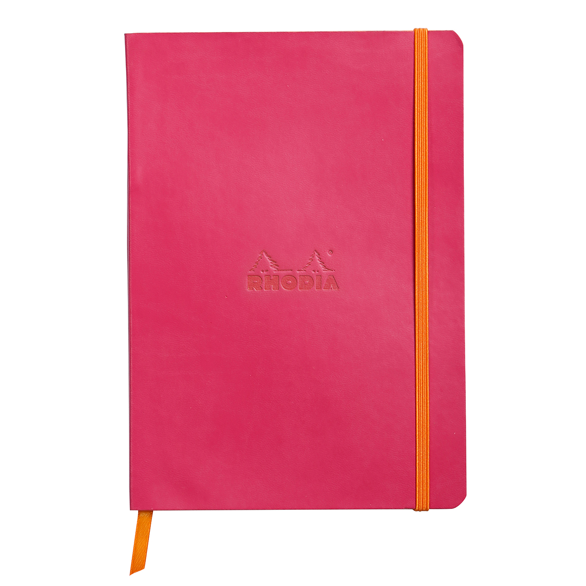 Notebook A5 Rhodiarama 80 file ivory dictando roze