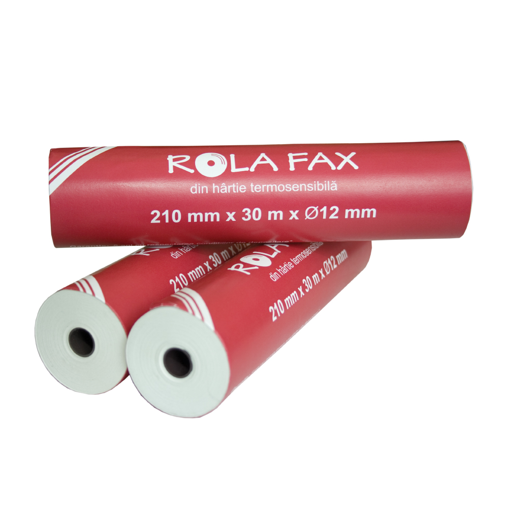 Role fax  210 mm x 30 m x 12 mm  neutra