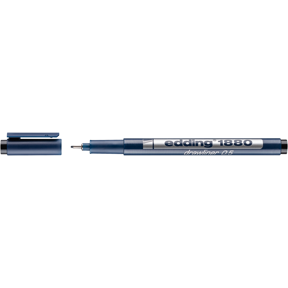 Liner Edding 1880 desen tehnic varf 0.5 mm negru