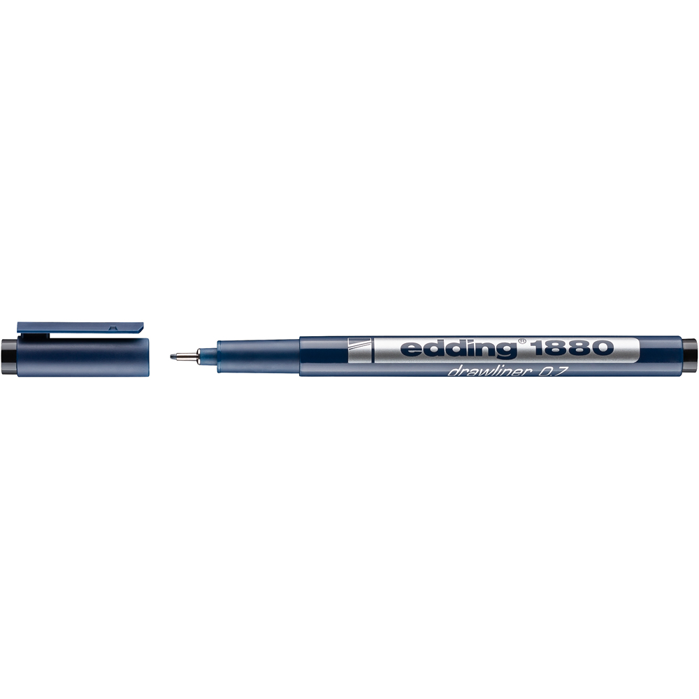 Liner Edding 1880 desen tehnic varf 0.7 mm negru