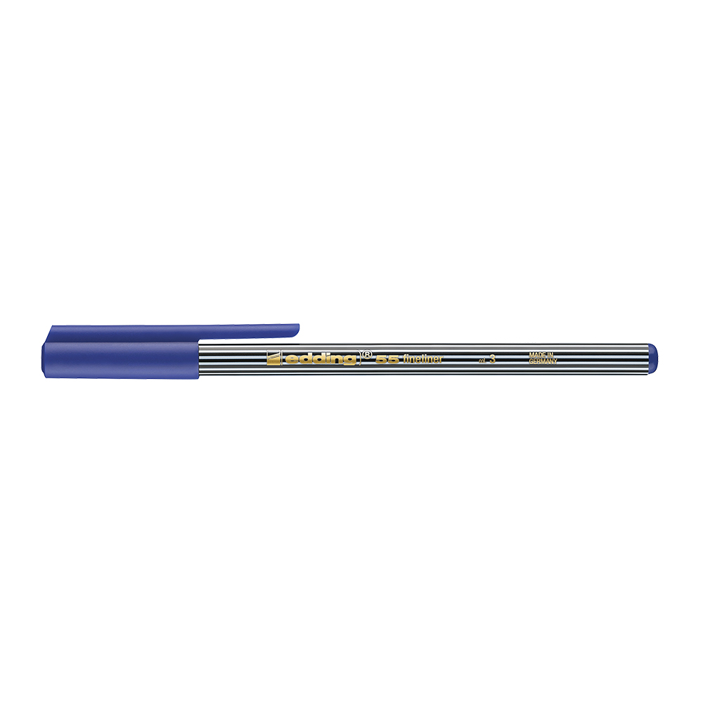 Liner Edding 55 corp plastic varf 0.3 mm albastru