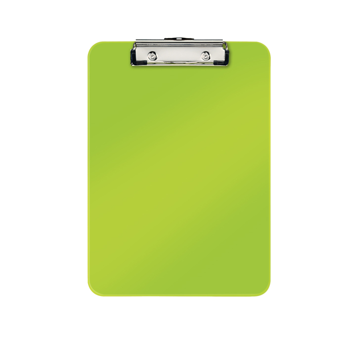 Clipboard Leitz WOW  simplu  PS  A4  100 coli  verde