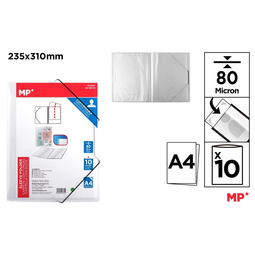 Mapa file cu elastic Main Paper A4 80 microni 10 file