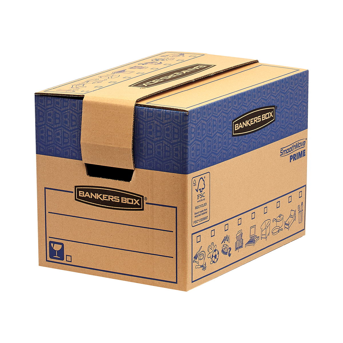 Cutie carton transport si arhivare Fellowes FastFold 310x327x429 mm 37.5 L