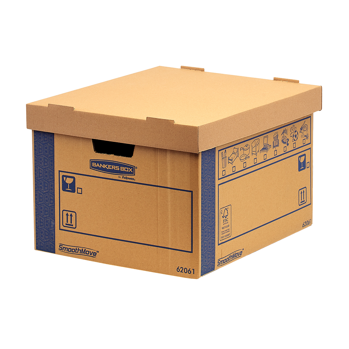 Cutie carton transport si arhivare Fellowes FastFold 463x480x632 mm 127 L