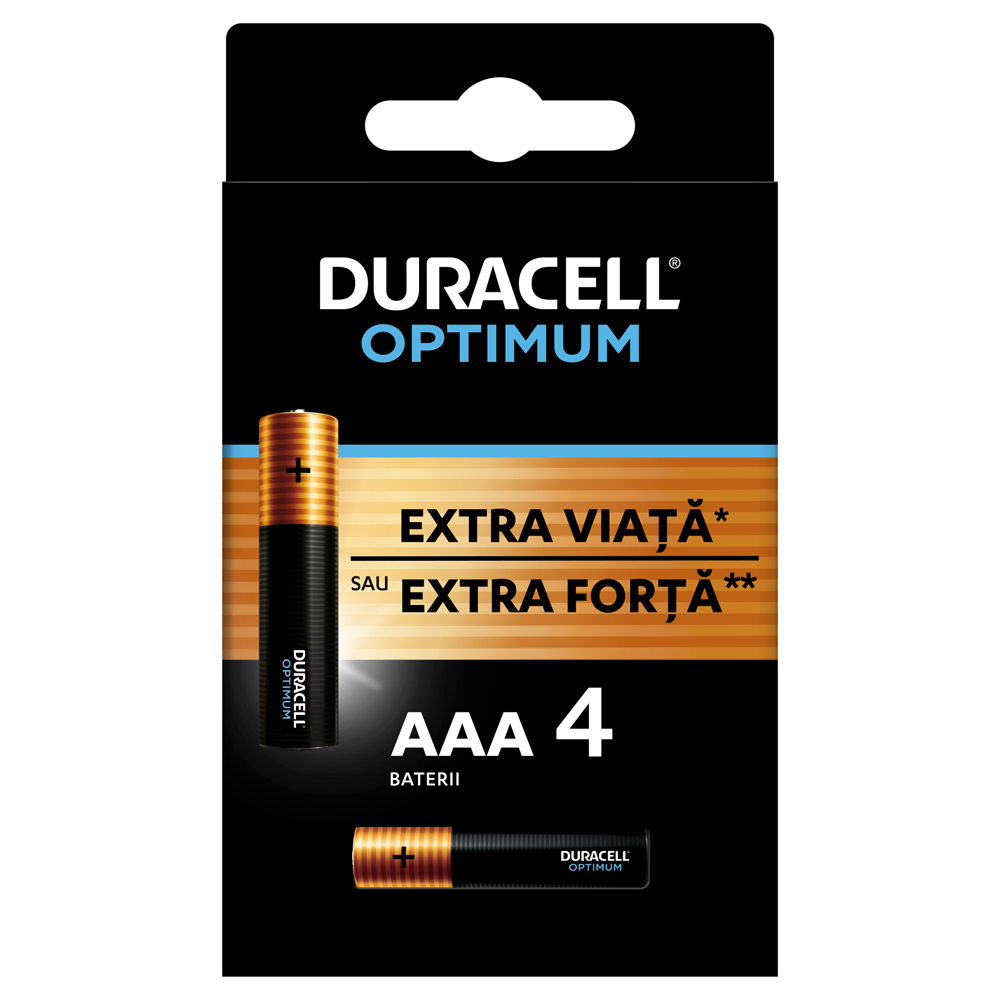 Baterii DURACELL LR3 Optimum AAA  4 bucati