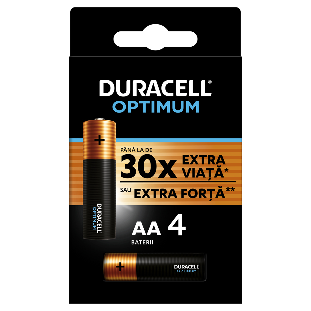 Baterii DURACELL R6 Optimum AA 4 bucati