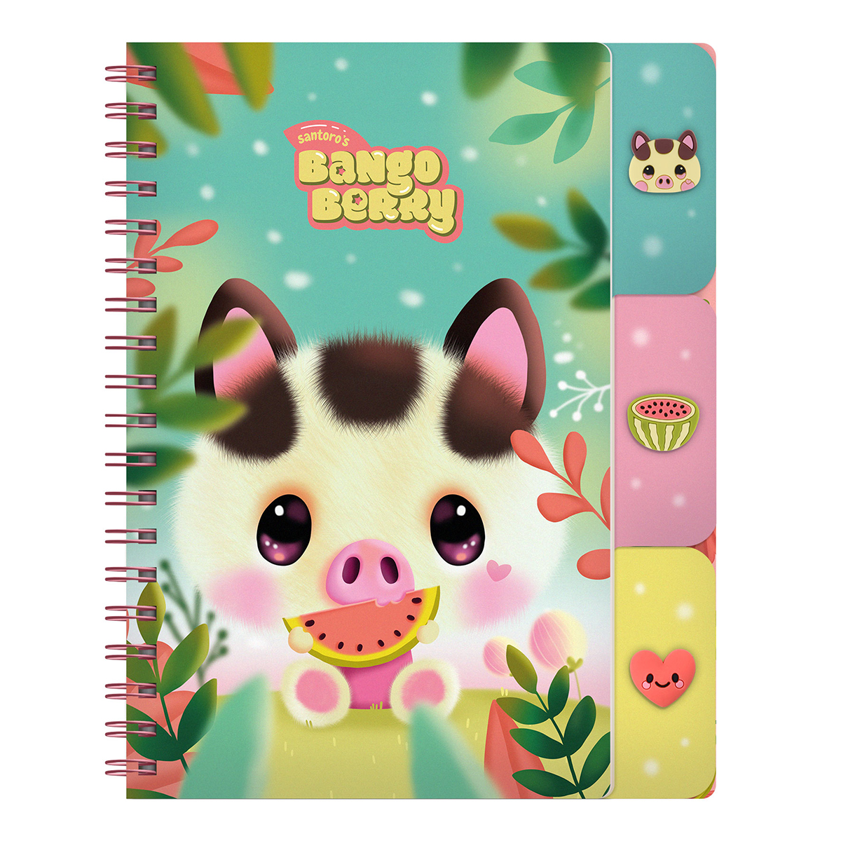 Notes cu separatoare si spira Bangoberry Piggy Porcusorul 200 pagini