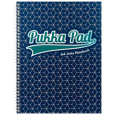 Caiet cu spirala Pukka Pads Glee A4 dictando 200 pag albastru inchis