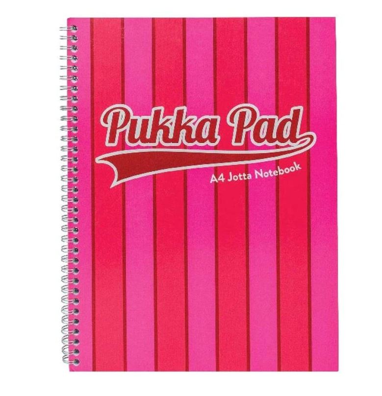 Caiet cu spirala Pukka Pads Vogue 200 pag dictando A4 roz