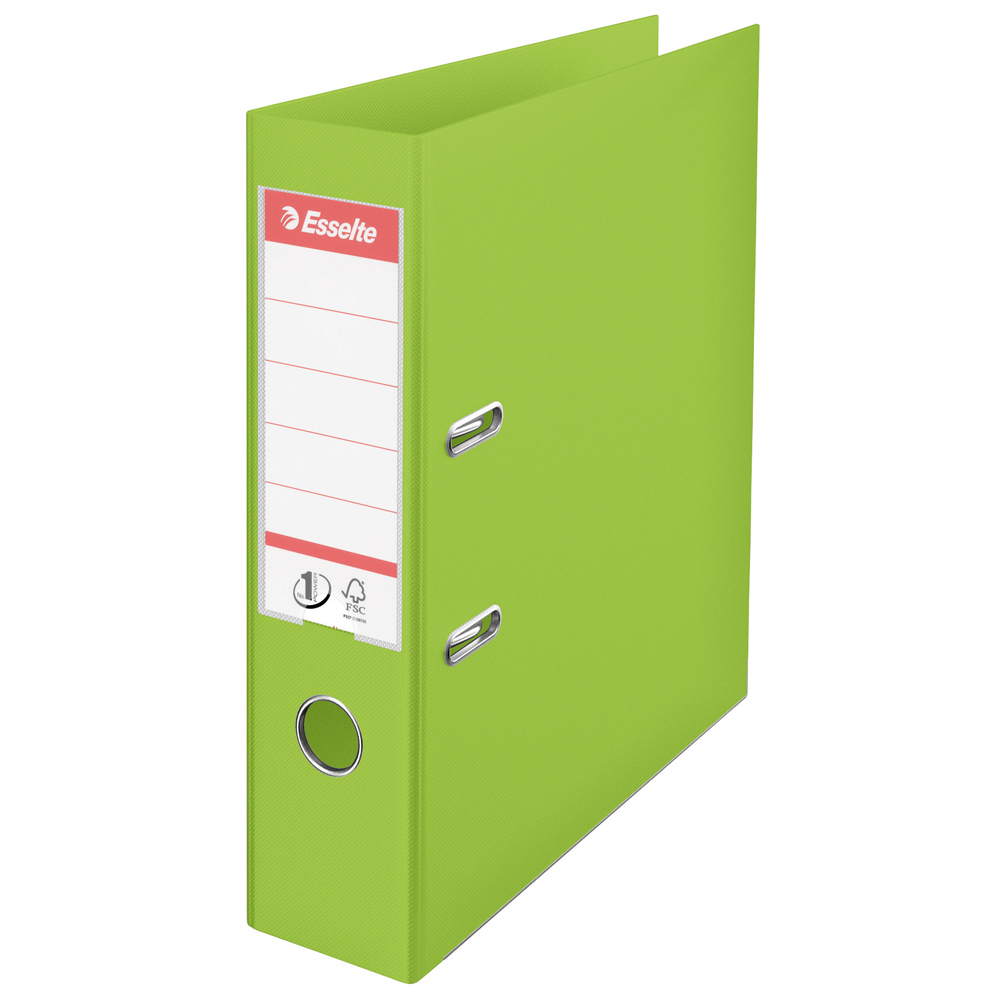 Biblioraft Esselte No.1 Power  PP/PP  A4  75 mm  VIVIDA verde