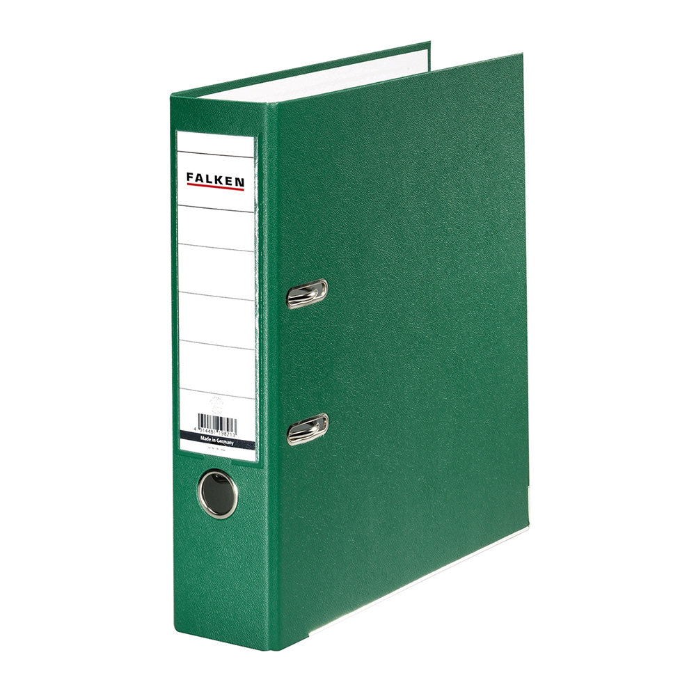 Biblioraft Falken plastifiat 80 mm verde