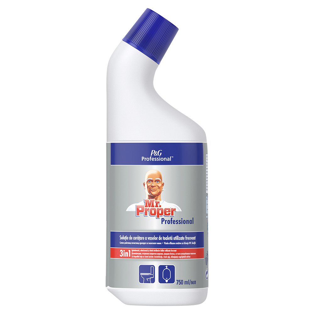 Gel curatare pentru vasul de toaleta Mr Proper 3 in 1  750 ml