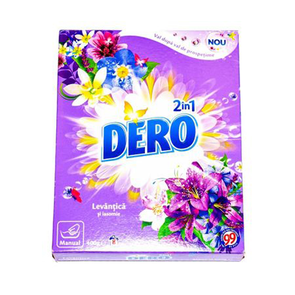 Detergent manual Dero 2 in 1 Lavanda 400 g