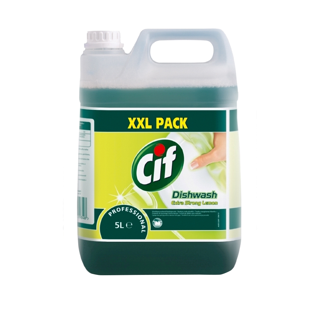 Cif detergent de vase super concentrat cu aroma de lamaie 5 l