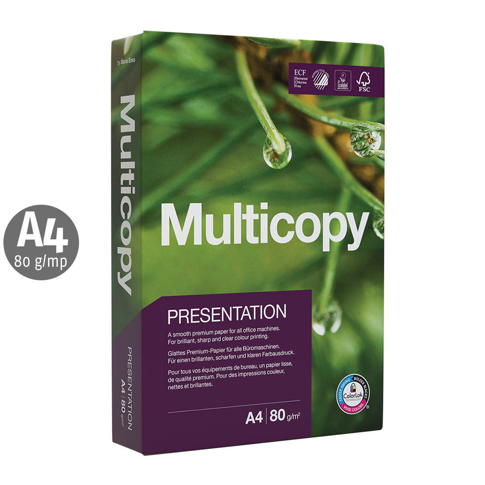 Hartie copiator Multicopy Presentation A4 80 g 500 coli/top