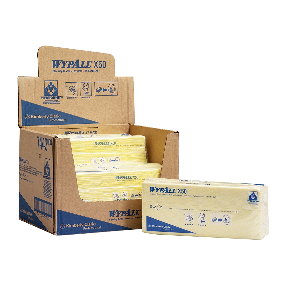 Lavete Kimberly-Clark Wypall X50 galbene  50 bucati/set