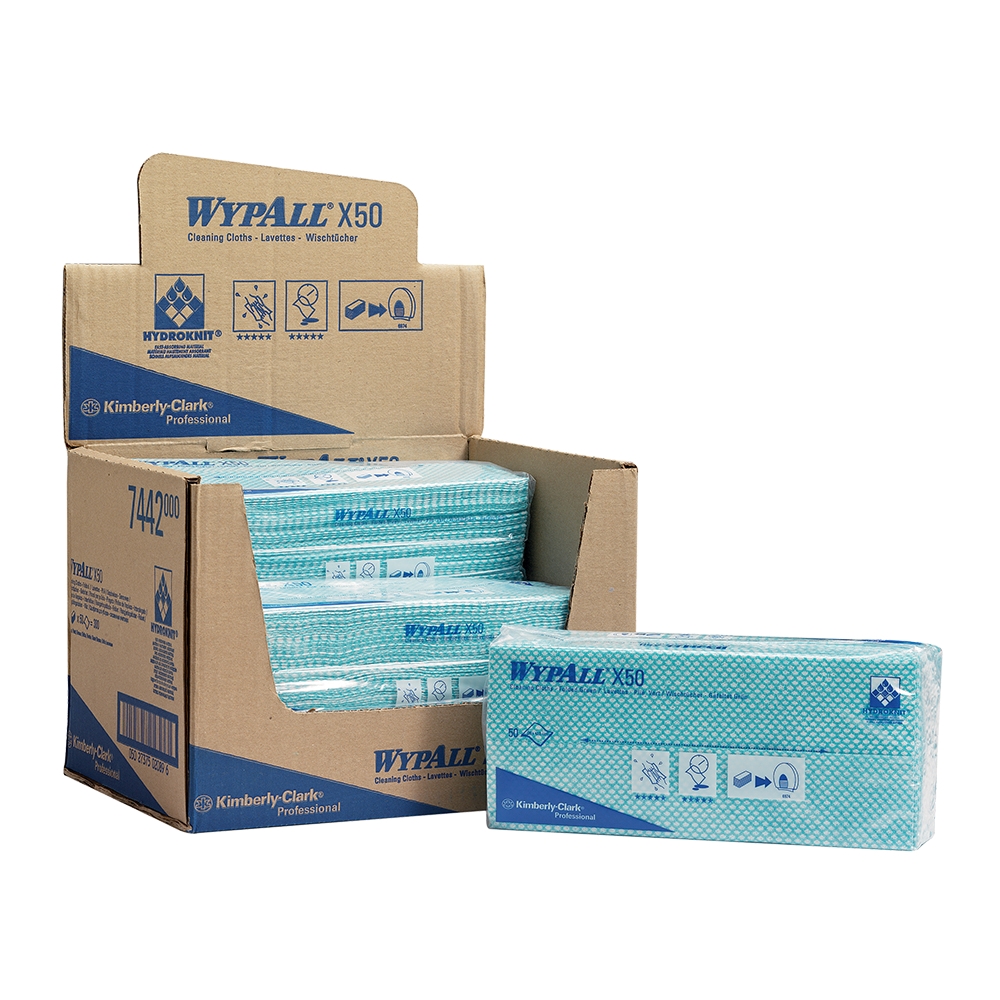 Lavete Kimberly-Clark Wypall X50 verzi 50 bucati/set