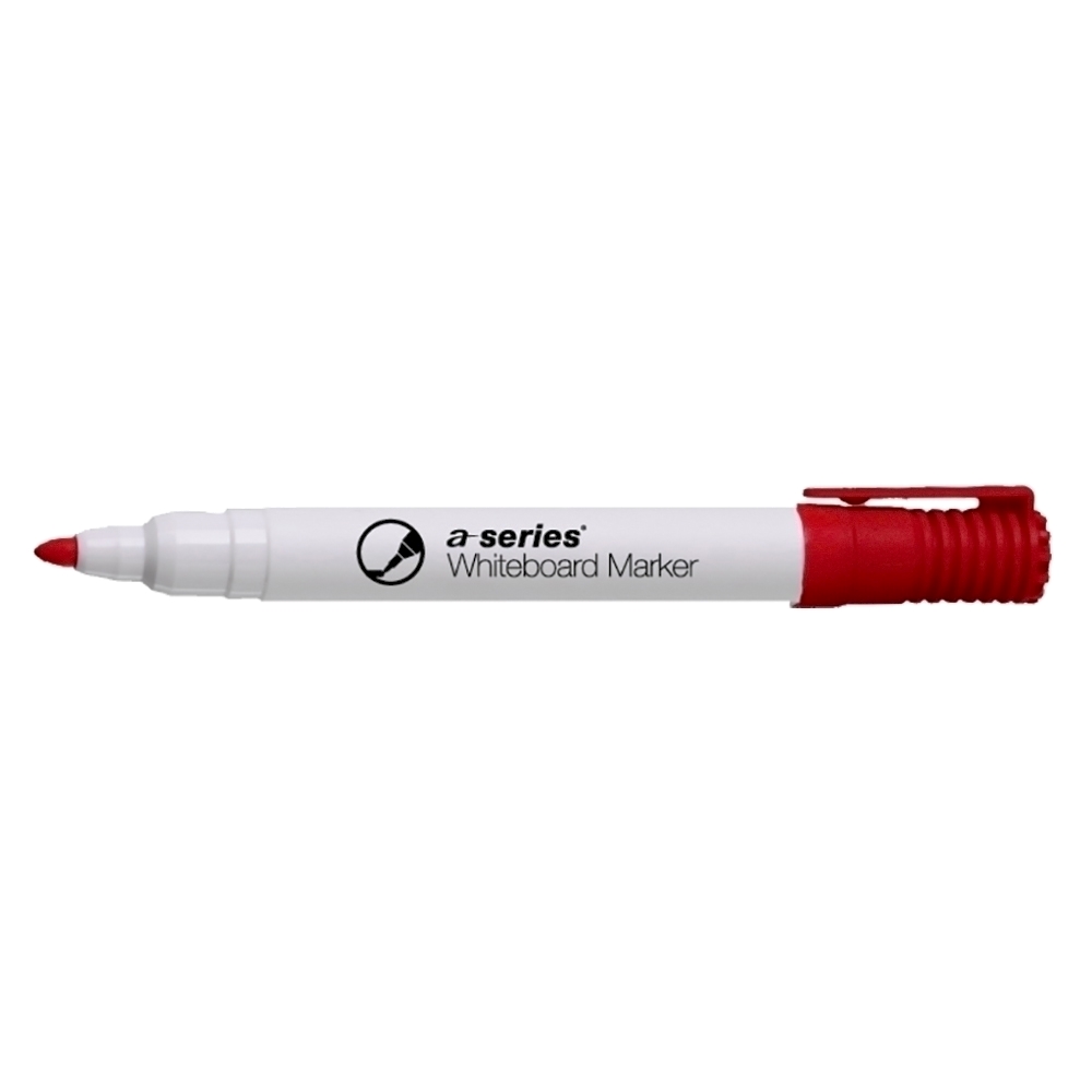 Marker pentru tabla A-series  varf rotund  2 mm  rosu