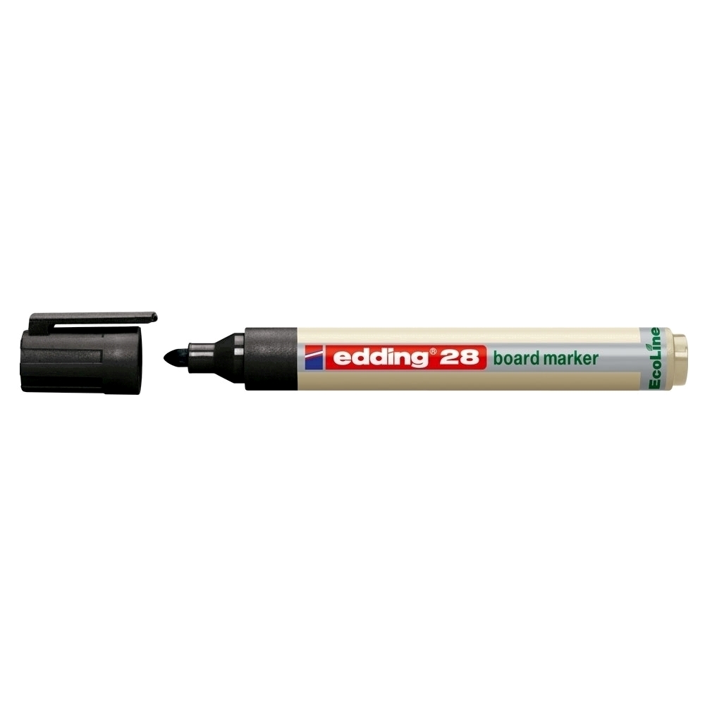 Marker pentru tabla Edding 28  ecologic  varf rotund  1.5-3 mm  negru