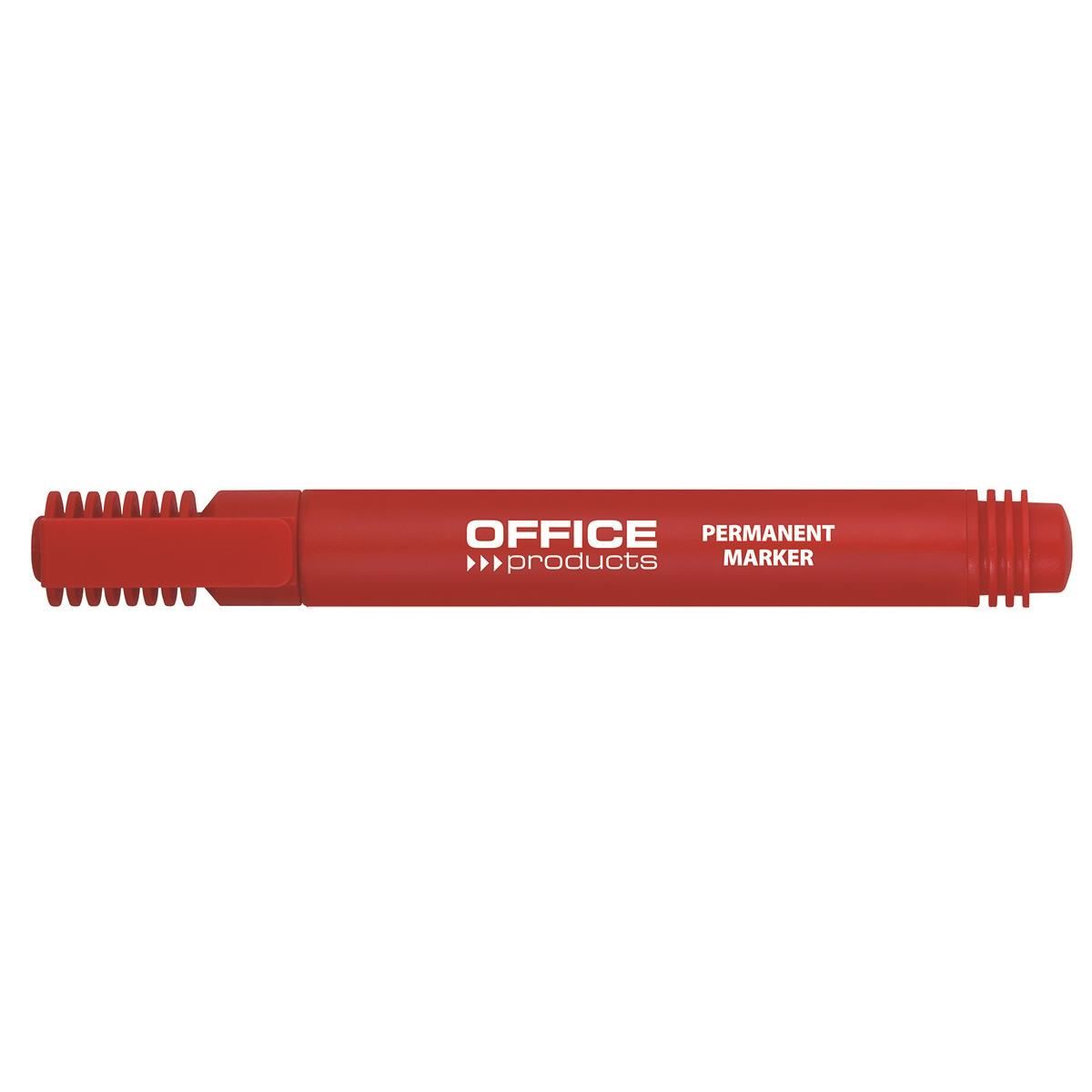 Marker permanent  Office Products  varf rotund  1-3 mm  rosu