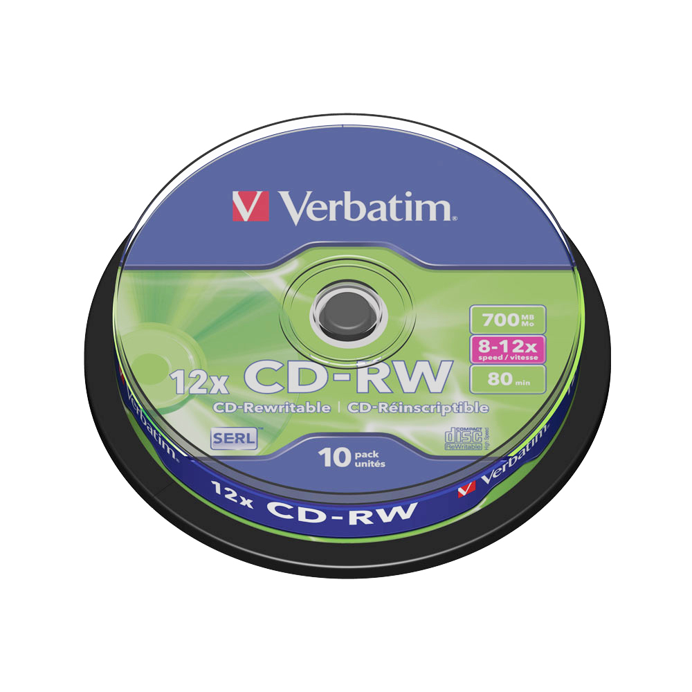 CD-RW Verbatim 12x 700 MB 10 bucati/spindle