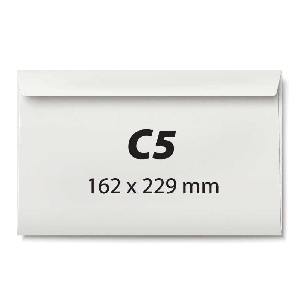 Plic C5 162 x 229 mm alb autoadeziv 80 g/mp 25 bucati/set