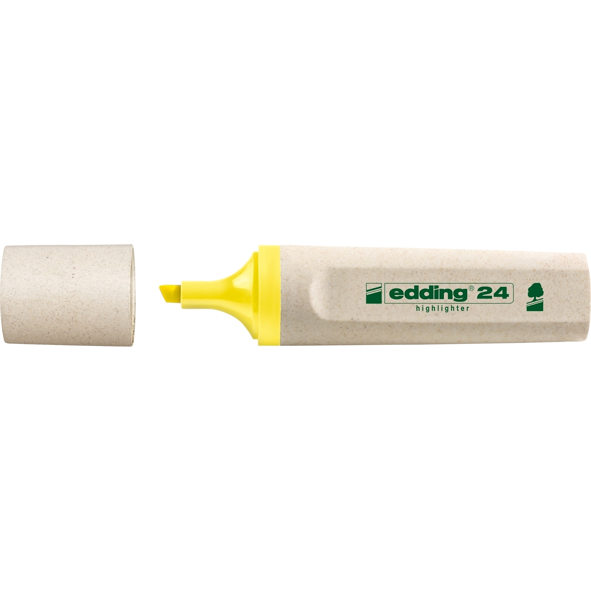 Textmarker Edding Ecoline varf retezat 2-5 mm galben