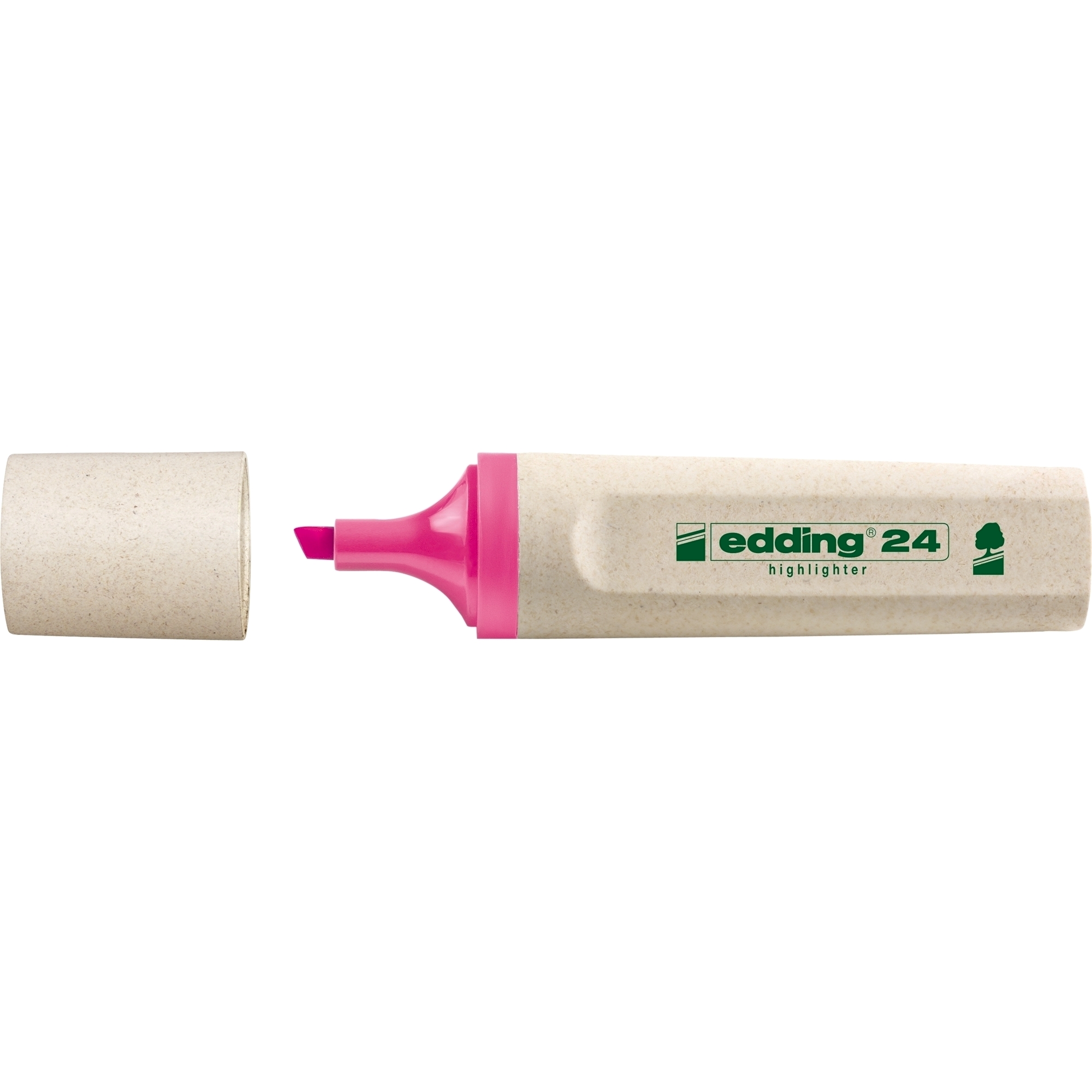 Textmarker Edding Ecoline  varf retezat  2-5 mm  roz