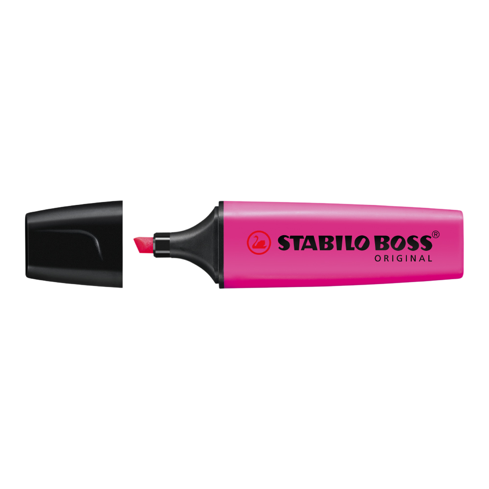 Textmarker Stabilo Boss varf 2-5 mm roz