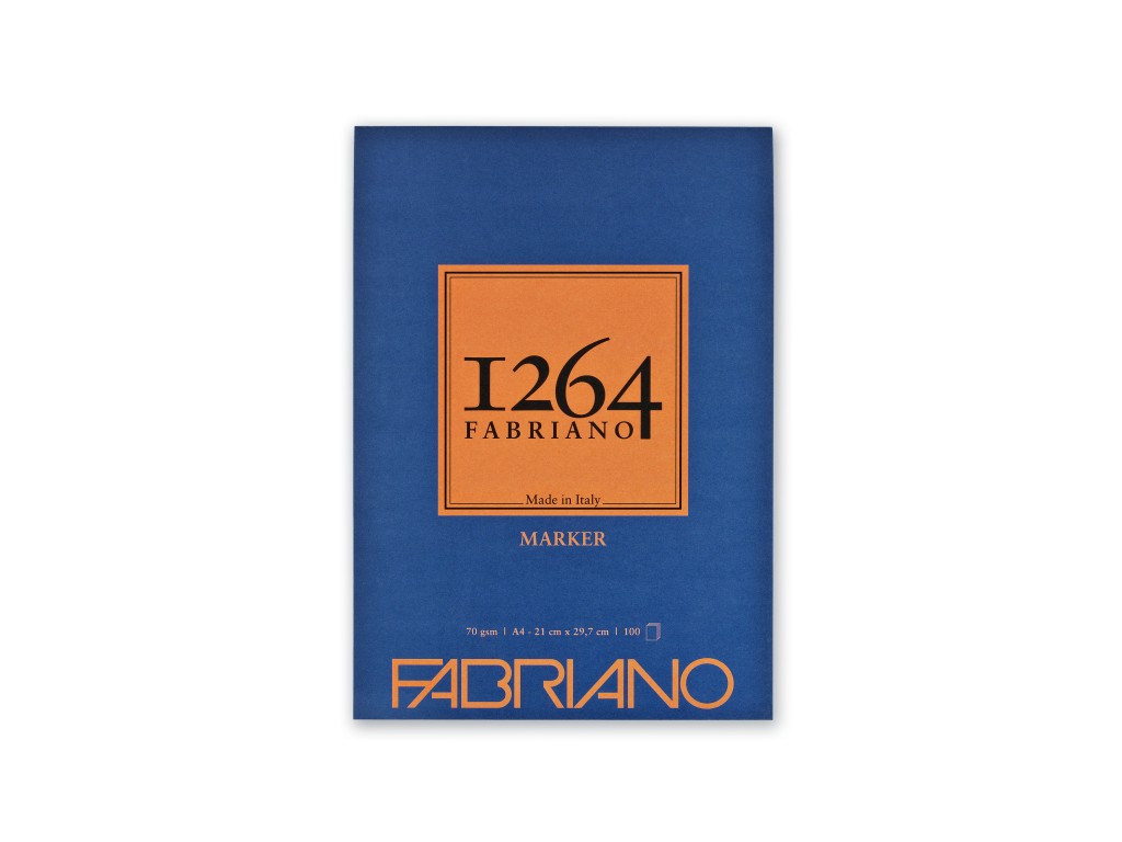 Bloc desen 1264 Marker  A4  70gr  100 file  fara spirala Fabriano