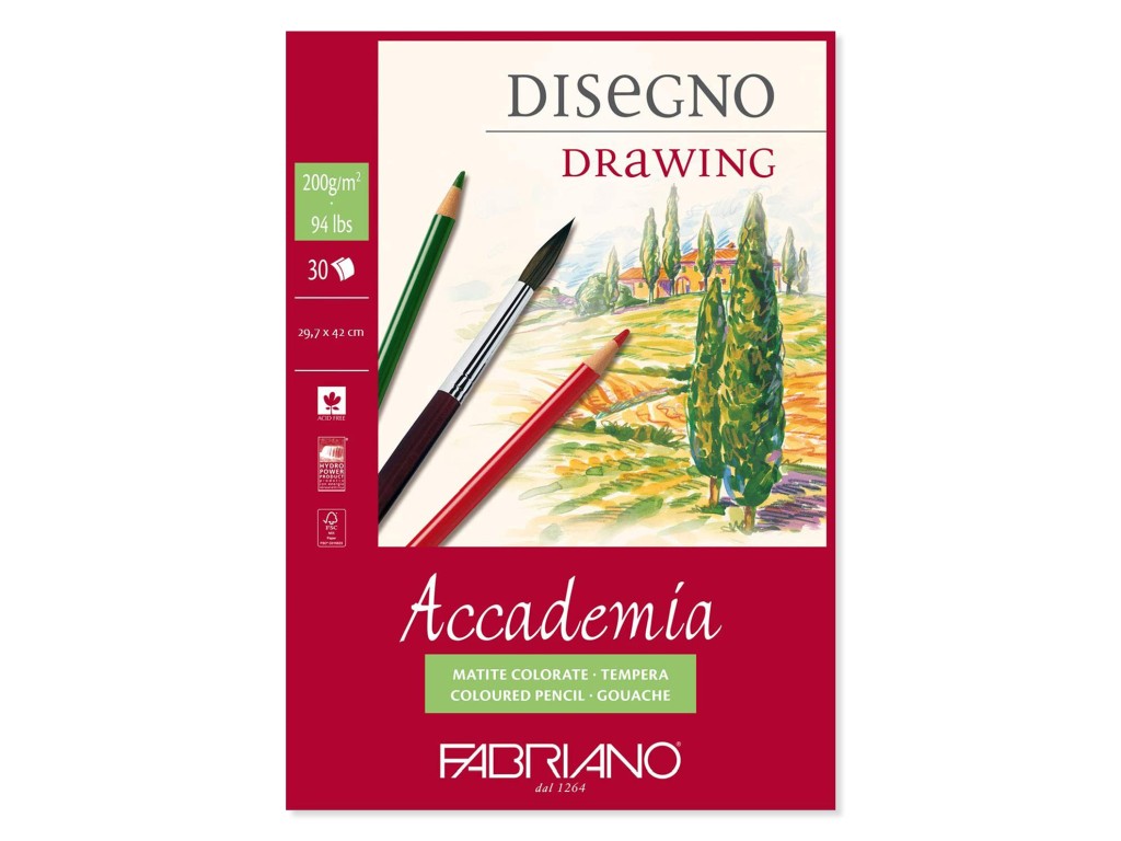 Bloc desen Accademia Disegno A3 fara spira Fabriano