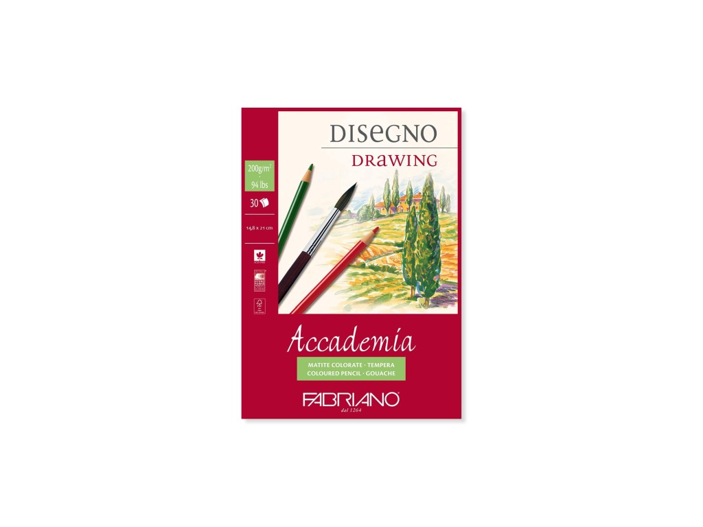 Bloc desen Accademia Disegno A5 fara spira Fabriano