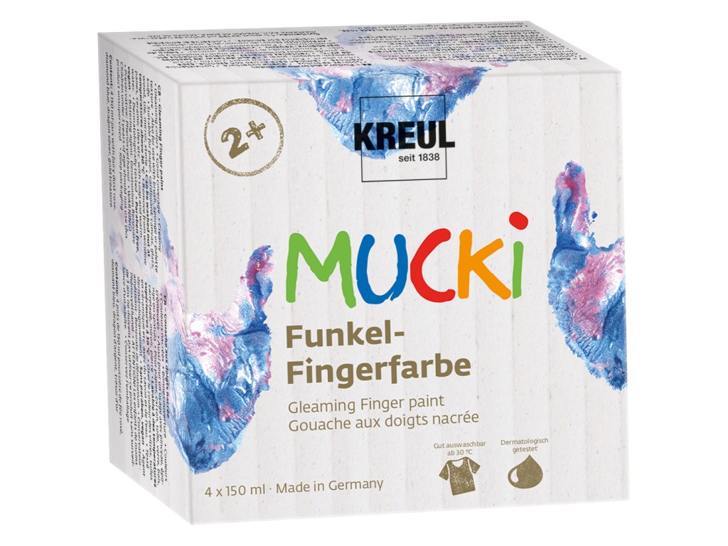 Finger Paint Gleaming Mucki set 4 x 150 ml