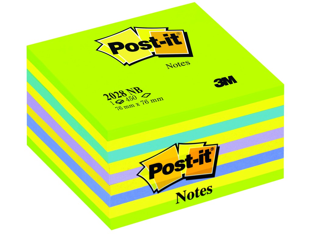 Cub Notes adeziv Post-it® Neon 76