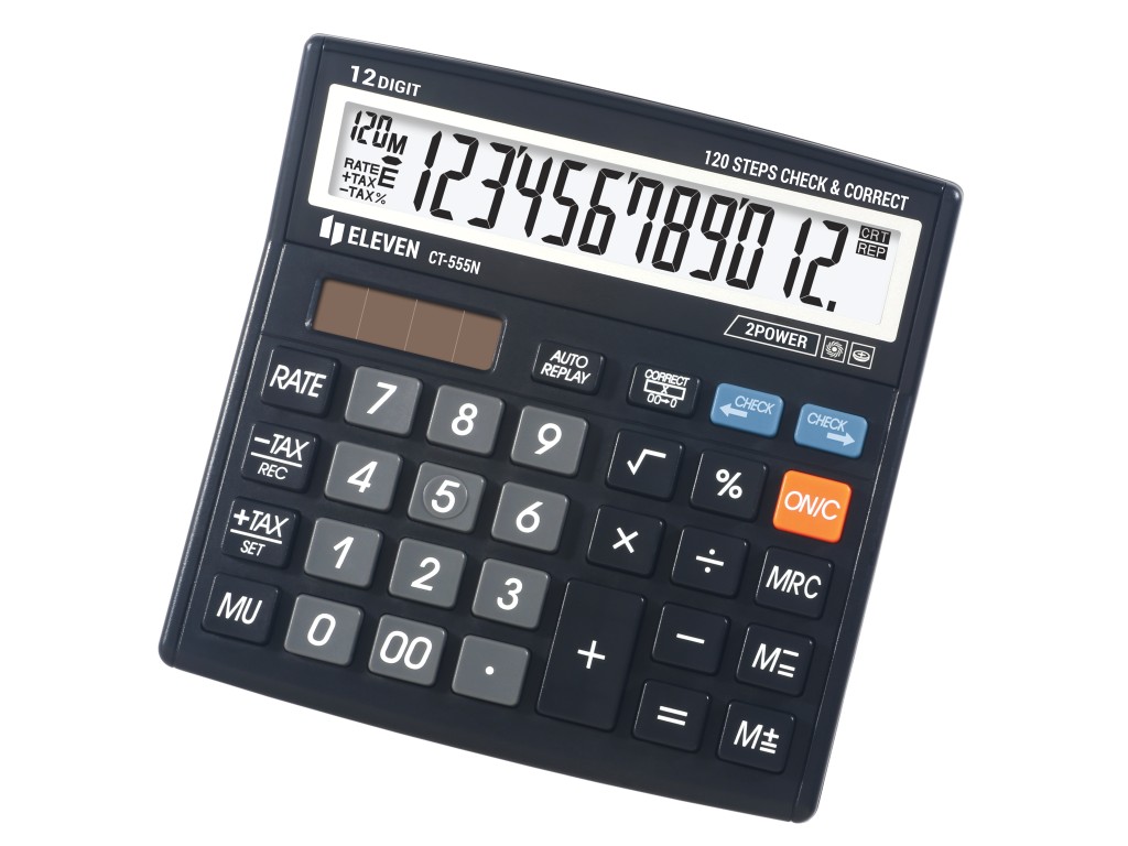 Calculator de birou 12 digiti 130 x 129 x 34 mm Eleven CT555N