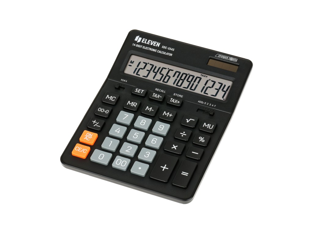 Calculator de birou 14 digiti 199 x 153 x 31 mm Eleven SDC-554S